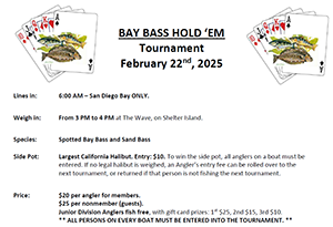 Our Next Event: Bay Bass Hold'em'